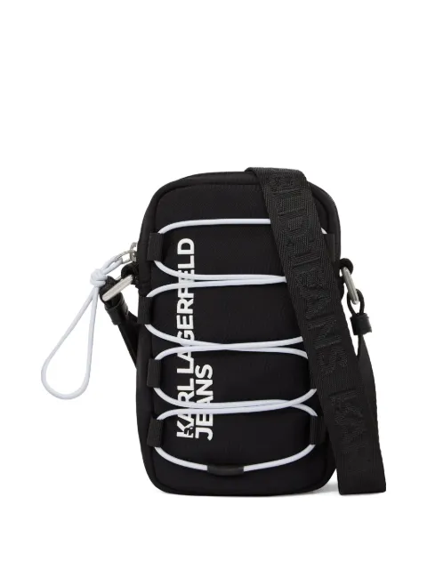 Karl Lagerfeld Jeans string utility phone pouch Black B2M32047