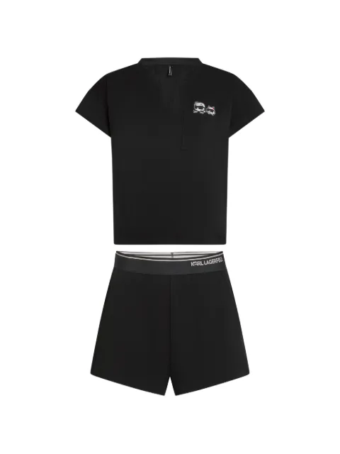 Karl Lagerfeld Ikon short pyjama set Black B2W45005999