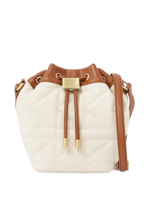 Karl Lagerfeld x Amber Valletta quilted bucket bag Neutrals B2W30249106