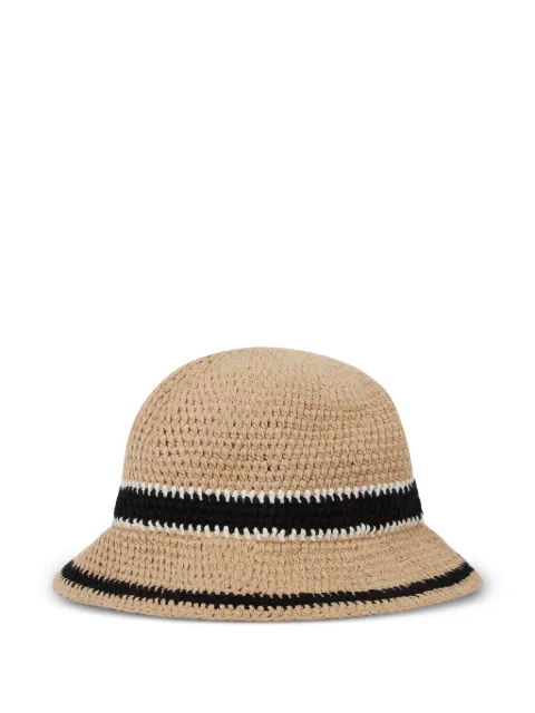 Karl Lagerfeld Signature crochet hat Neutrals B2W330302FT
