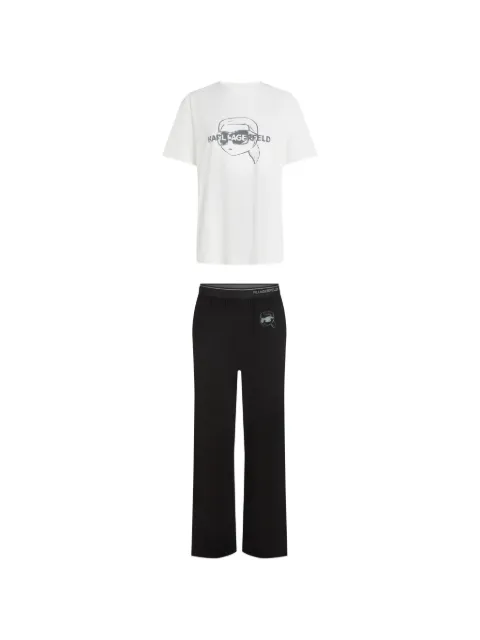 Karl Lagerfeld Ikon-print pyjamas White B2M450021UG