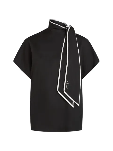 Karl Lagerfeld tie-detail blouse Black B2W11015999