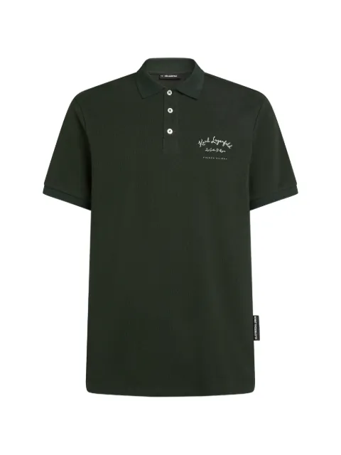 Karl Lagerfeld pique polo shirt Green B2M170342HP