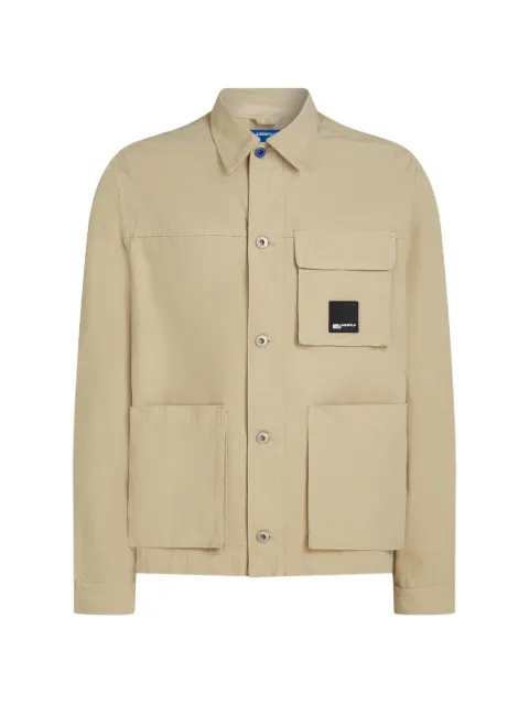 Karl Lagerfeld Jeans patch-pocket overshirt Neutrals B2M140422MV