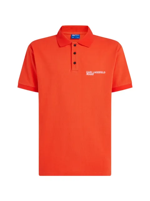 Karl Lagerfeld Jeans cotton polo shirt Orange A2M17094B14