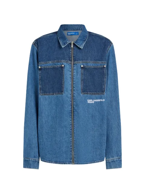 Karl Lagerfeld Jeans chest-pocket overshirt Blue B2M160151EK