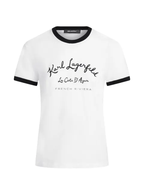 Karl Lagerfeld crew-neck T-shirt White B2W17021101