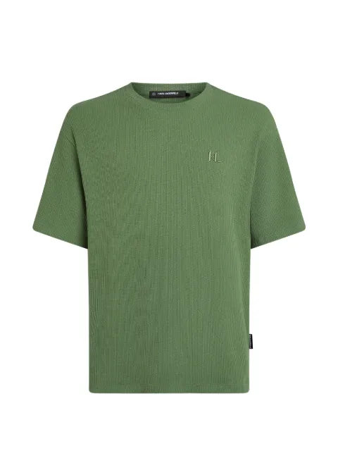 Karl Lagerfeld structured relaxed T-shirt Green B2M170302HO