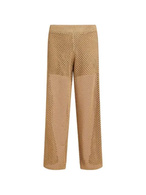 Karl Lagerfeld crochet-detail trousers Neutrals B2W100121LG