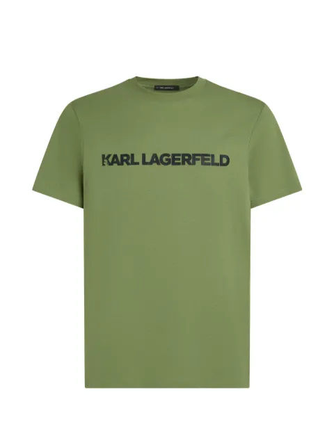 Karl Lagerfeld logo-detail T-shirt Green A2M170162HO