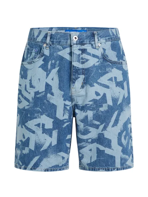 Karl Lagerfeld Jeans all-over print shorts Blue B2M101401IO