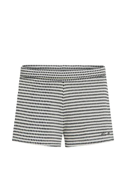 Karl Lagerfeld crochet striped mini shorts White B2W46059B09