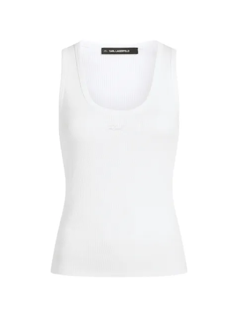 Karl Lagerfeld scoop-neck tank top White B2W17092100