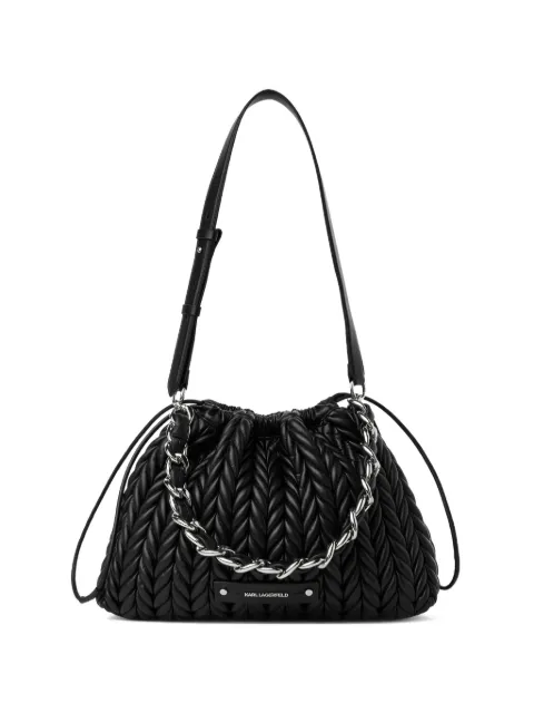 Karl Lagerfeld medium K/Weave shoulder bag Black B2W300331AV