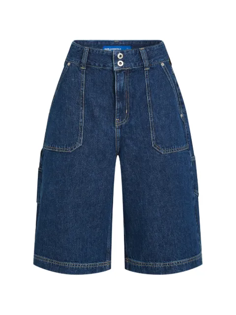Karl Lagerfeld Jeans patch-pocket denim shorts Blue B2W100711MZ