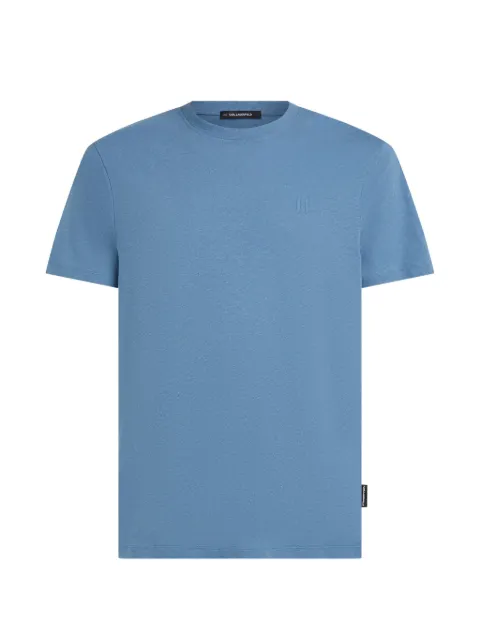 Karl Lagerfeld linen blend T-shirt Blue B2M170422NH