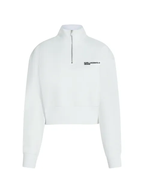 Karl Lagerfeld Jeans half-zip sweatshirt White B2W20041100