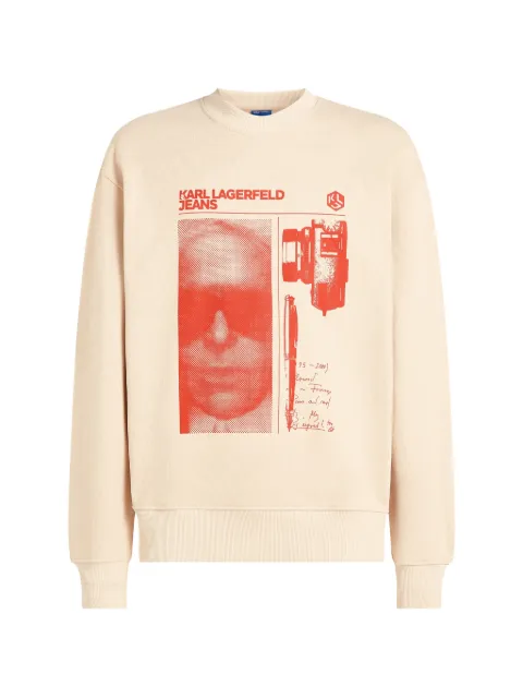 Karl Lagerfeld Jeans graphic-print sweatshirt Neutrals B2M200331EY