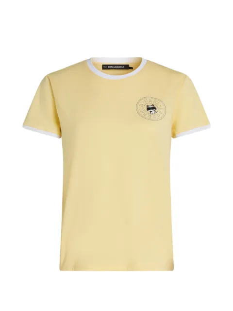 Karl Lagerfeld ikon circle T-shirt Yellow B2W170261LD