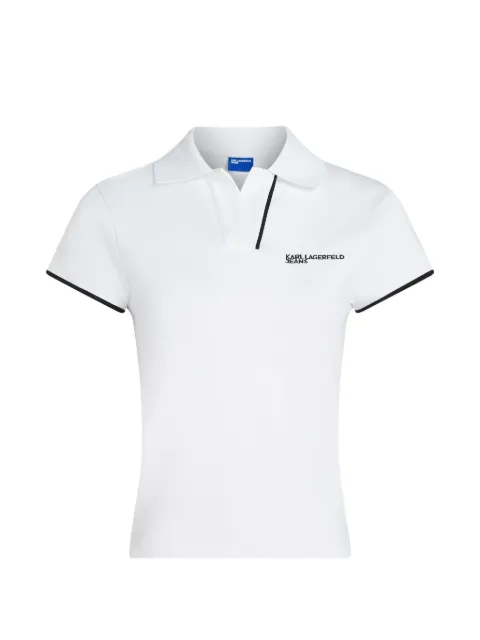 Karl Lagerfeld Jeans slim-fit logo polo top White B2W17066100