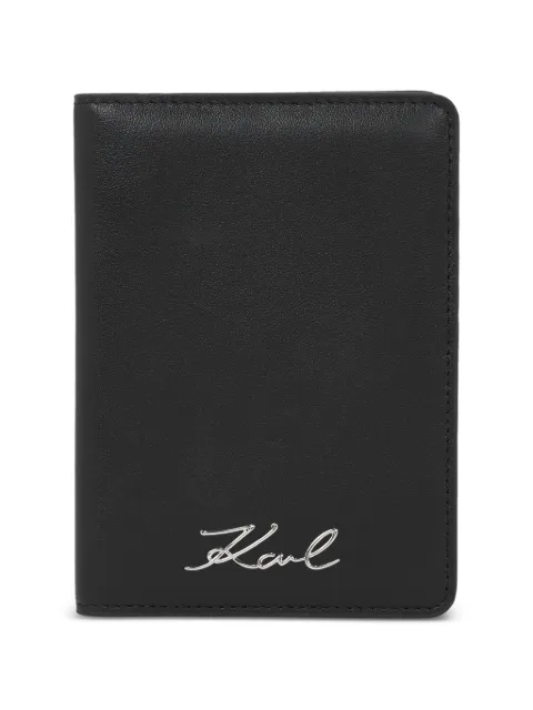 Karl Lagerfeld K/Signature passport wallet Black B2W320691AV