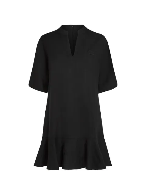Karl Lagerfeld ruffled-hem shift dress Black B2W13028999