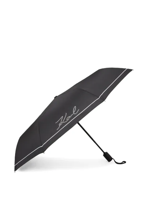 Karl Lagerfeld small K/Signature rope umbrella Black B2W50064999