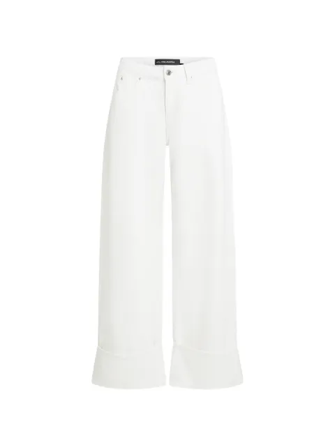 Karl Lagerfeld belt-loop pocket trousers White B2W10043D22