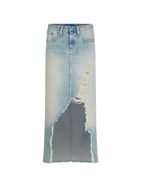 Karl Lagerfeld Jeans frayed denim maxi skirt Blue B2W120221YN