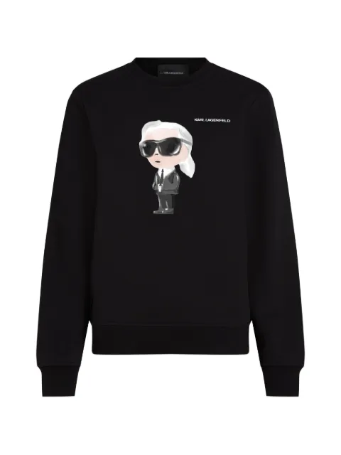 Karl Lagerfeld ikon aquarelle sweatshirt Black B2W20044999