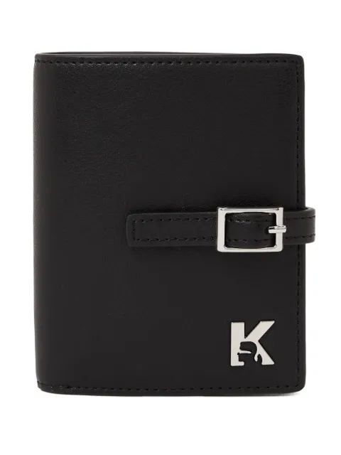 Karl Lagerfeld Jeans logo-plaque bifold wallet Black B2W32044999