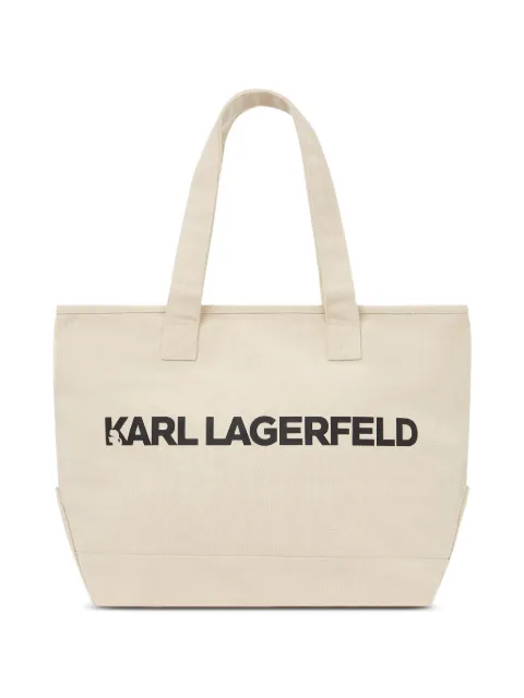 Karl Lagerfeld logo-detail tote bag Neutrals B2M50100106