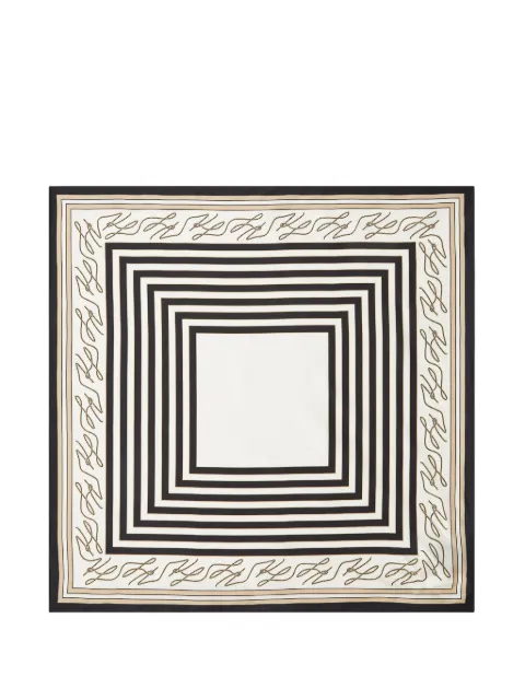 Karl Lagerfeld K/Autograph silk scarf Neutrals B2W330471UG