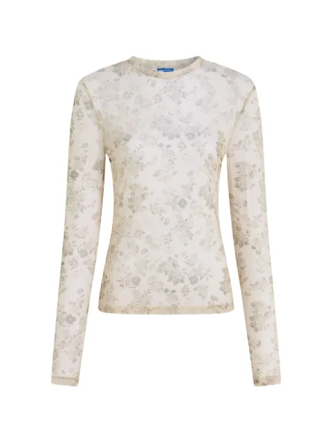 Karl Lagerfeld Jeans flower-print top Neutrals B2W170761HX