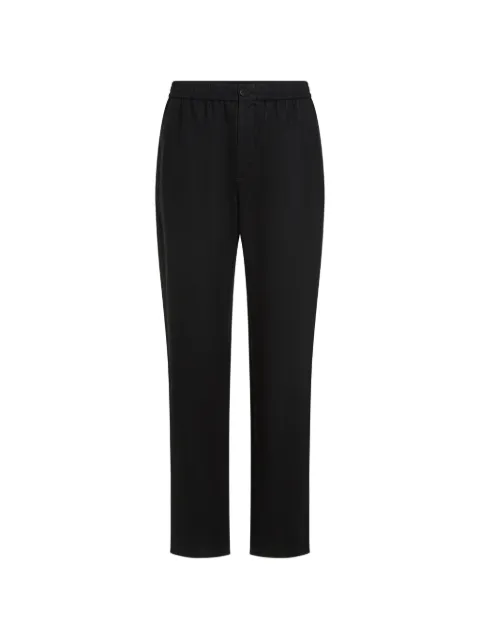 Karl Lagerfeld linen casual trousers Black B2M10141999