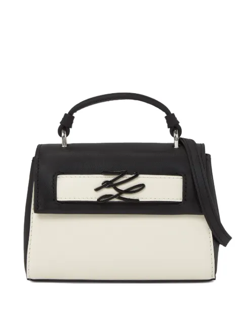 Karl Lagerfeld K/Autograph leather tote bag White B2W30271998