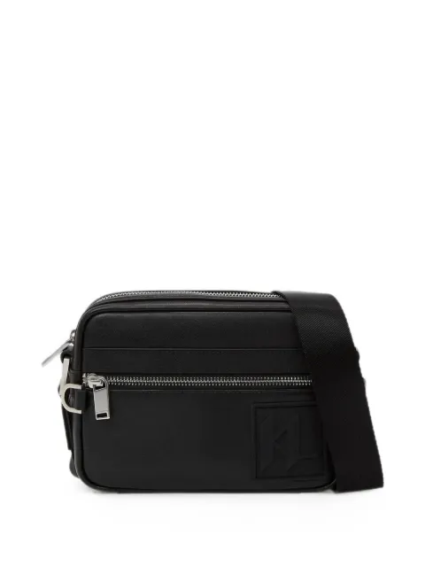 Karl Lagerfeld logo-patch messenger bag Black B2M30186999