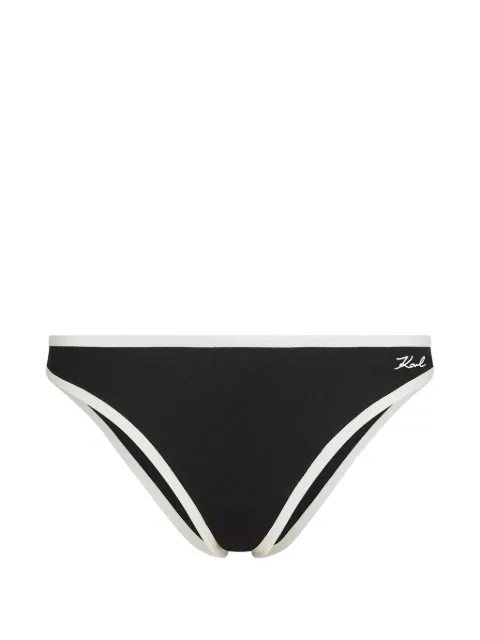 Karl Lagerfeld logo-embroidery brief Black B2W47011999
