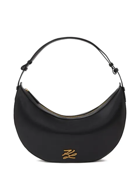 Karl Lagerfeld extra-large K/Autograph leather shoulder bag Black B2W30236992