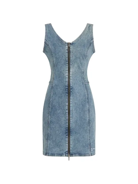 Karl Lagerfeld Jeans V-neck zip mini dress Blue B2W130811DA
