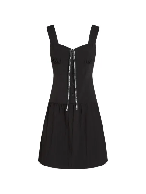 Karl Lagerfeld Jeans logo-detail mini dress Black B2W13037999