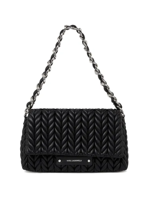 Karl Lagerfeld medium K/Weave shoulder bag Black B2W302291AV