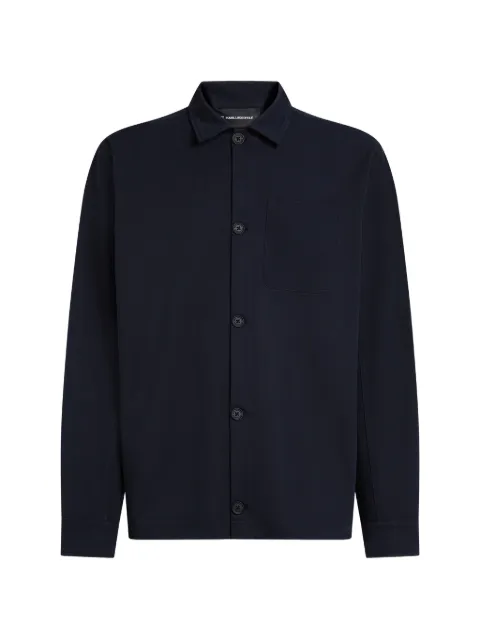 Karl Lagerfeld Ikon pocket jersey overshirt Blue B2M160182FS