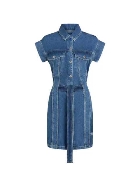Karl Lagerfeld Jeans belted mini dress Blue B2W130541BN