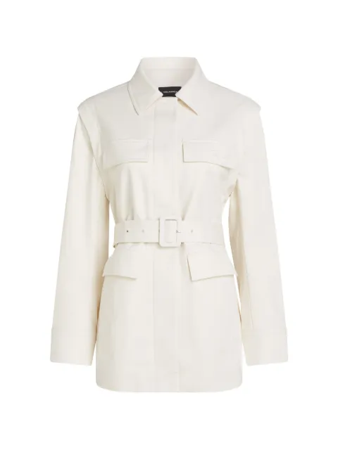 Karl Lagerfeld belted twill trench coat Neutrals B2W15014461