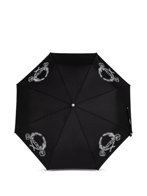 Moschino Laurel Crown logo openclose umbrella Black 8981OPENCLOSE
