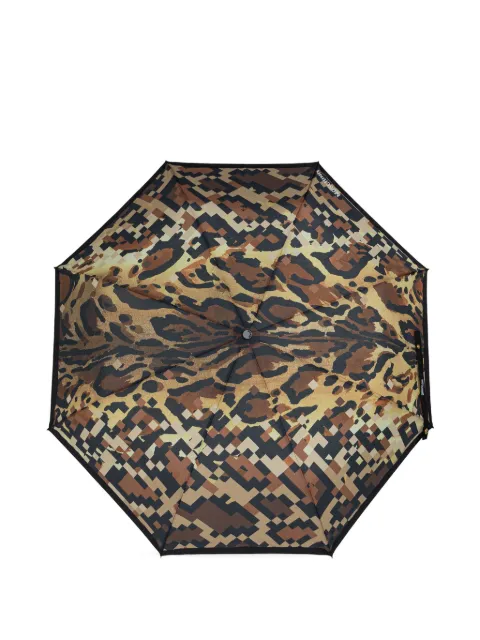 Moschino pixel-print umbrella Brown 8993OPENCLOSEE