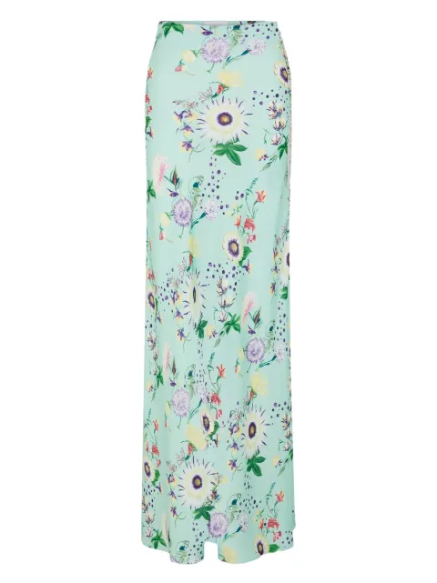 Rabanne floral chain skirt Blue 26PCJU043PO0337