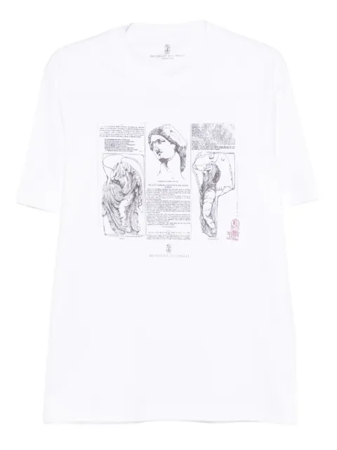Brunello Cucinelli graphic-print T-shirt White M0B138517CFC06