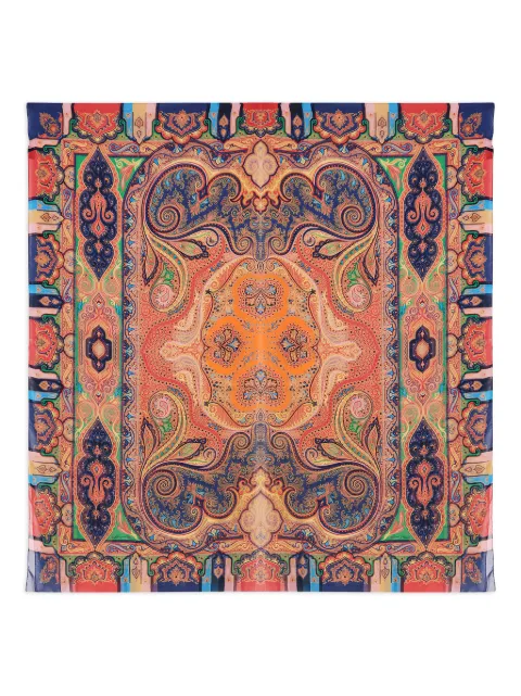 ETRO silk scarf Orange WAYA0001AKF51X0883